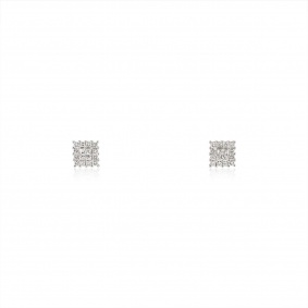 White Gold Diamond Stud Earrings 0.93ct TDW